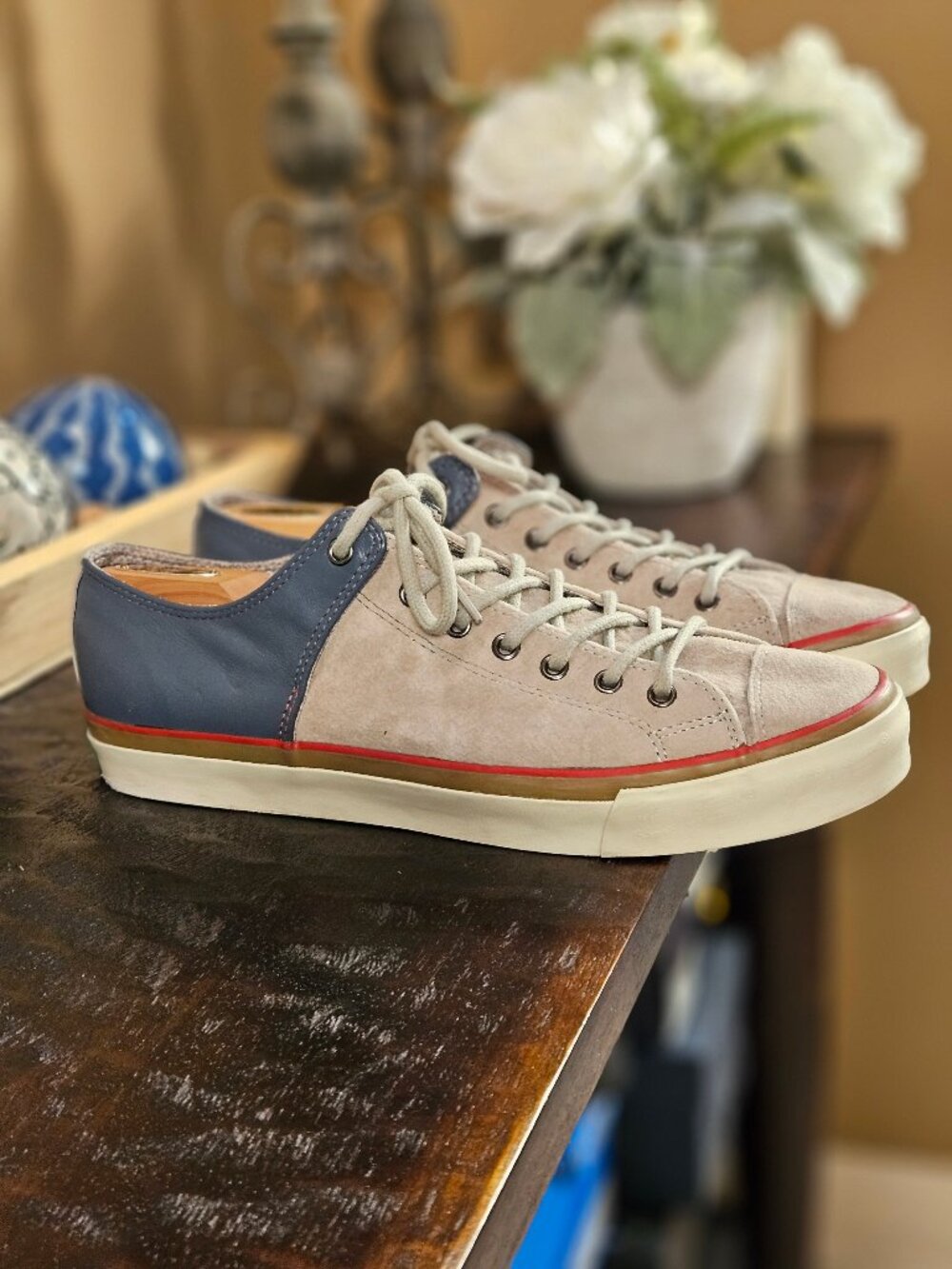 PF Flyers x Bob Cousy Men's Suede & Leather Sneakers, Sz 12